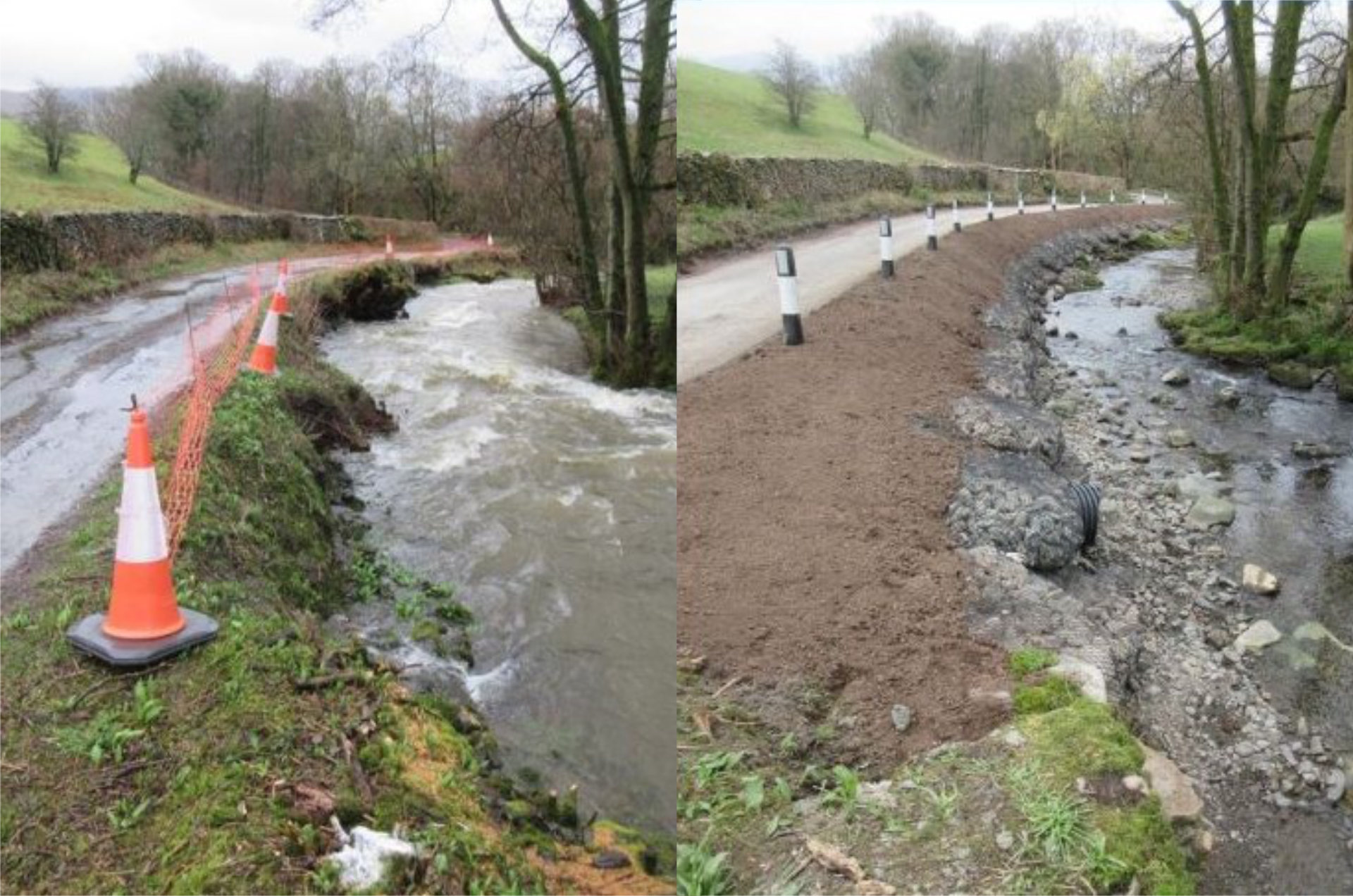 Aqua Rock Bag zaščita pred izpiranjem okoli nosilnih stebrov mostov in drugih struktur